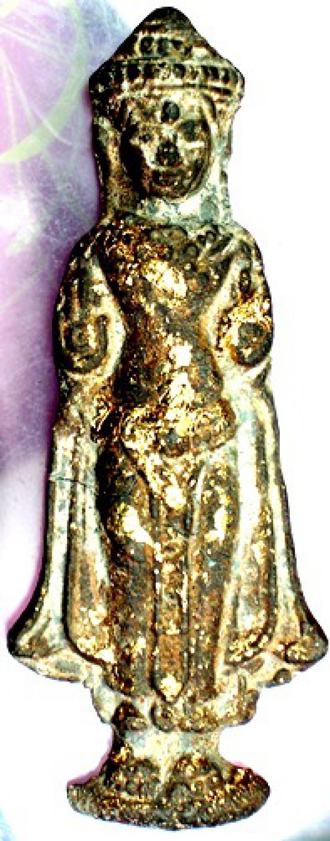 พระร่วงทรงเครื่อง ปางห้ามสมุทร ชินเขียว กรุวัดพระปราวค์ ศรีสัชนาลัย